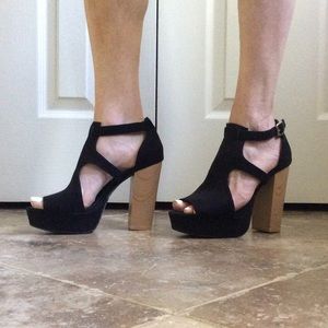 Open toe heels