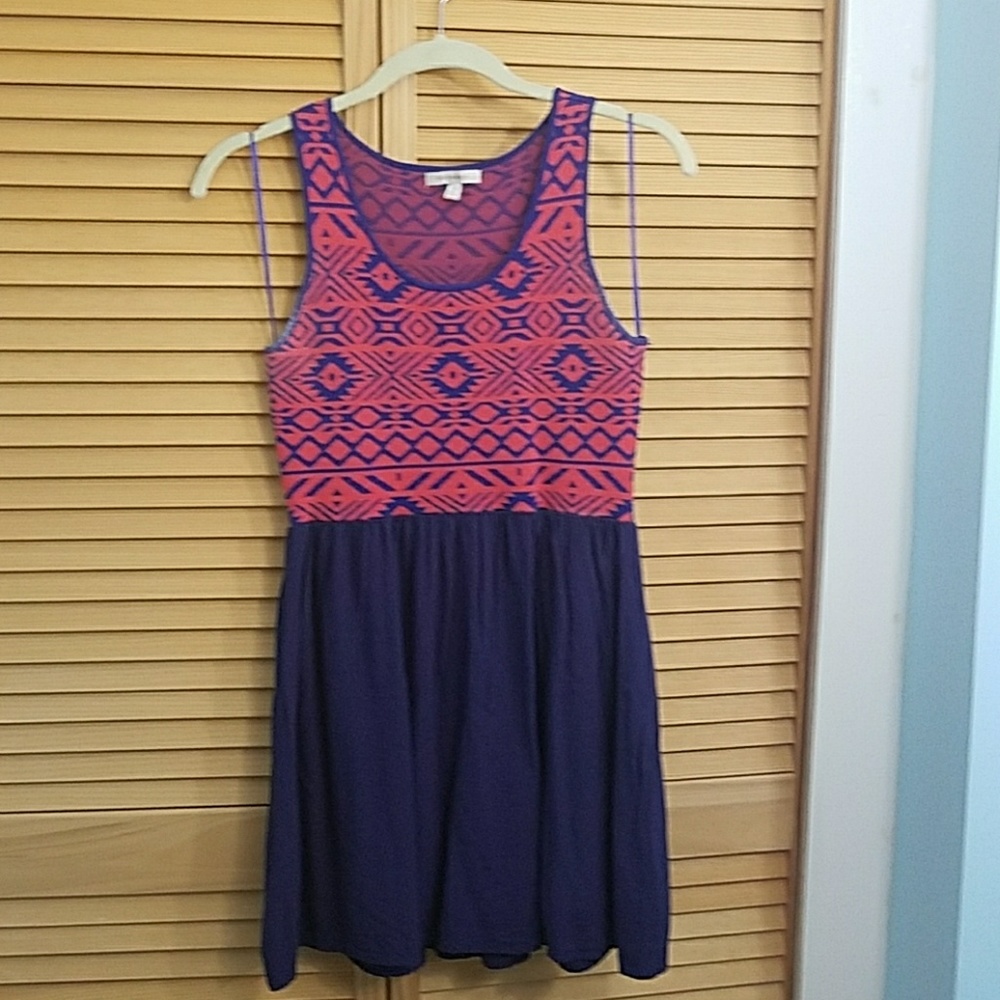 Coral and blue dress size MP