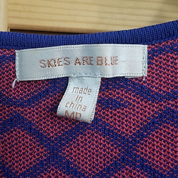 Coral and blue dress size MP - Picture 5 of 5