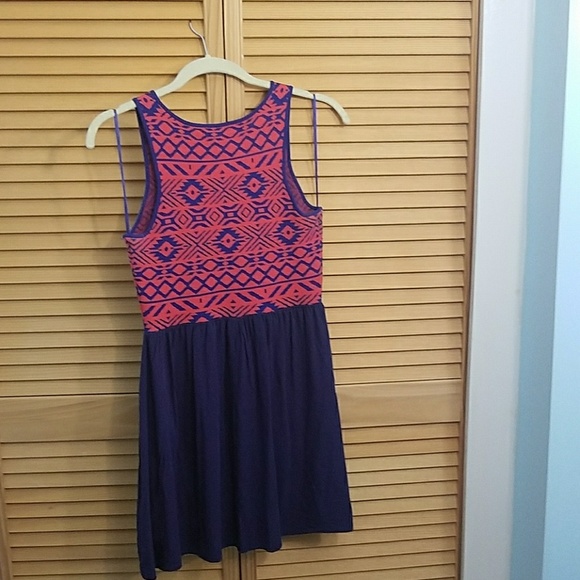 Coral and blue dress size MP - Picture 4 of 5
