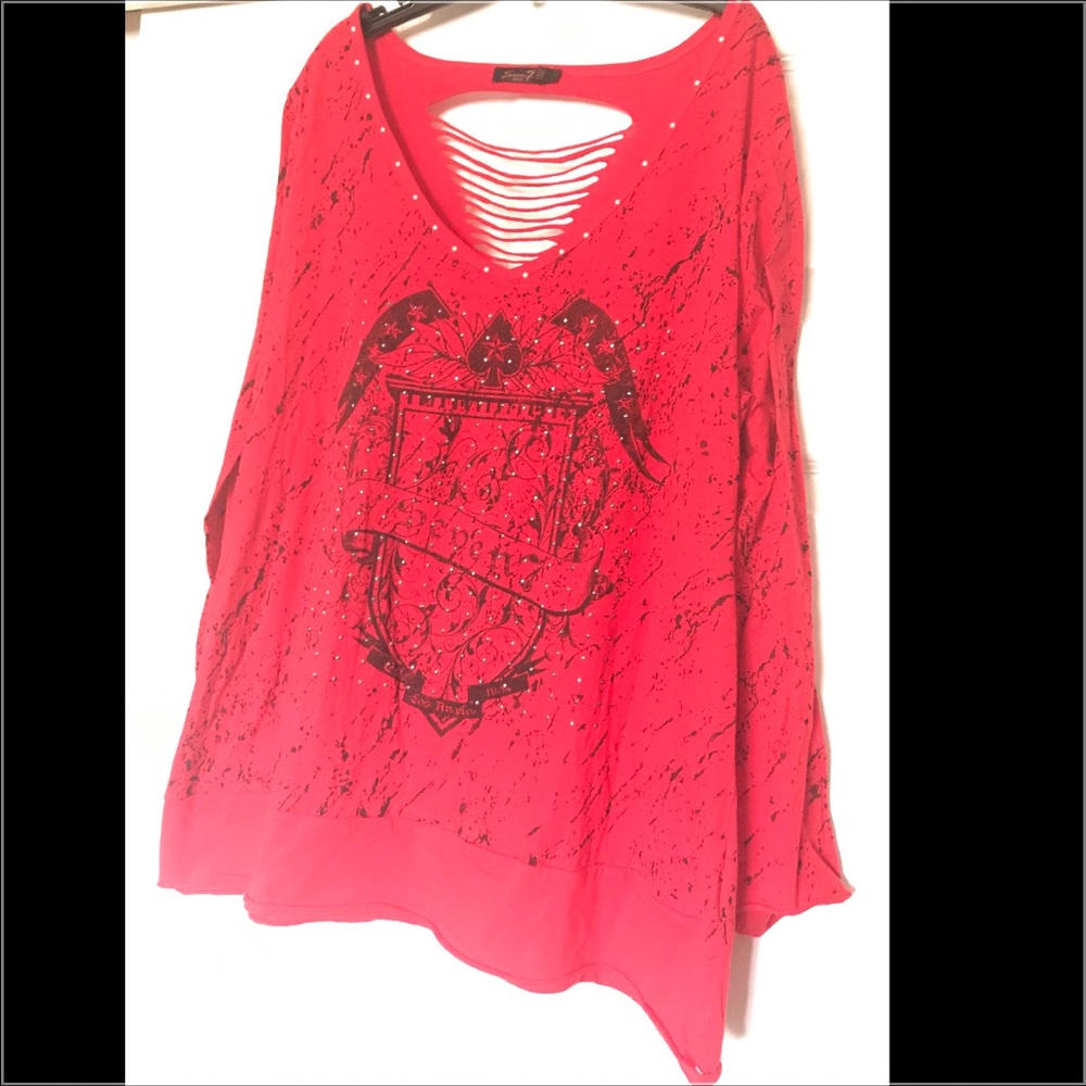Red long sleeve shirt