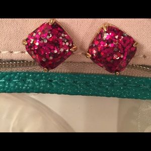 Kate Spade multicolored glitter studs