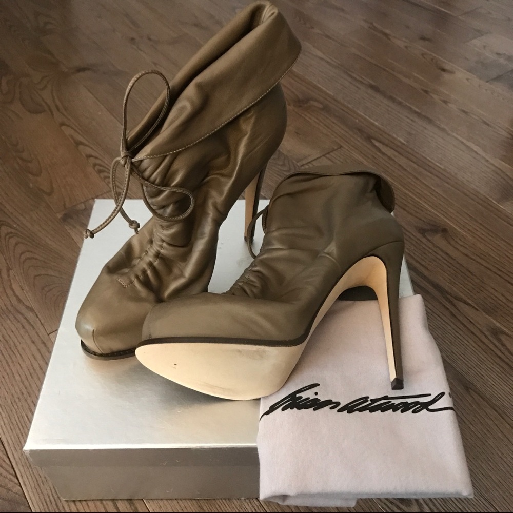 Brian Atwood Tronchetto 140MM high heel booties