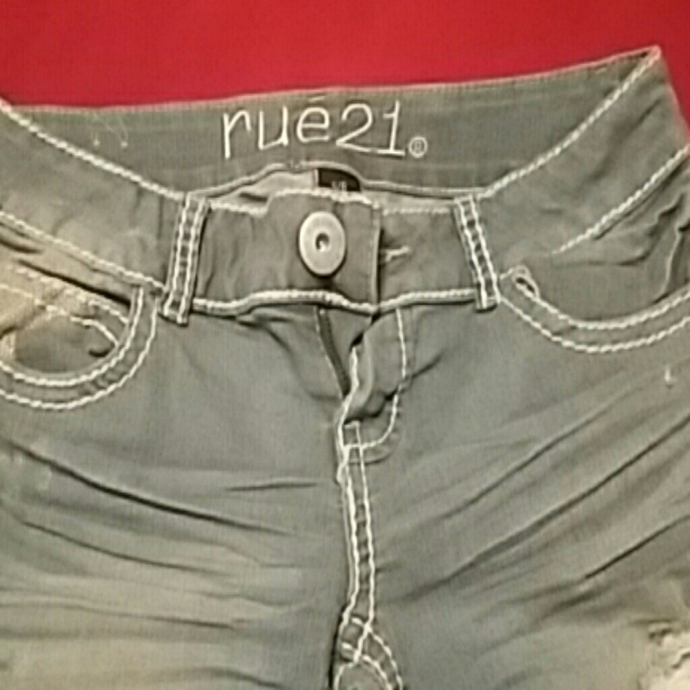 Jean shorts, light color, may have been worn twice