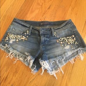 Guess rhinestone shorts