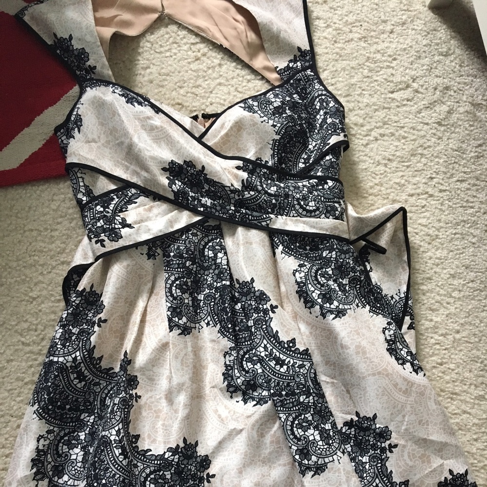 Black and Cream Dress