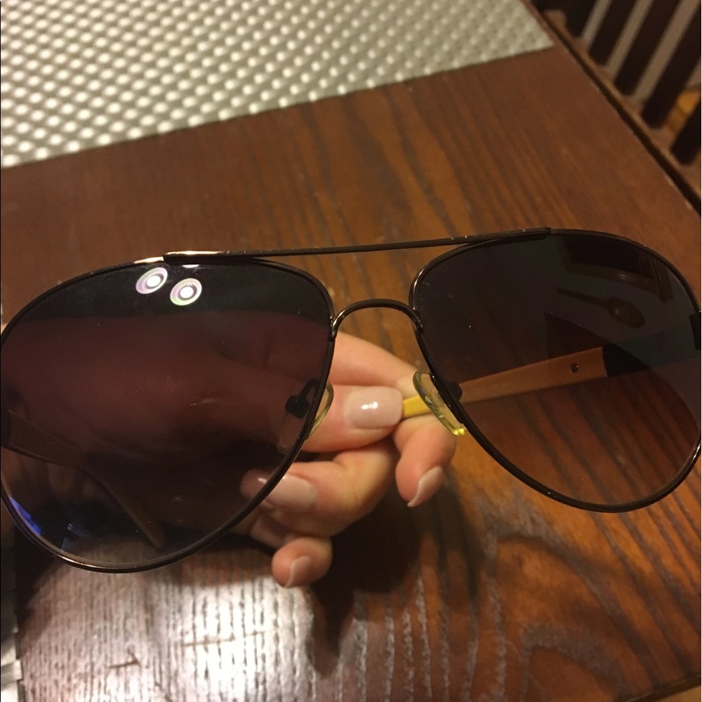 Gently used Tory Burch tortoise aviator sunglasses
