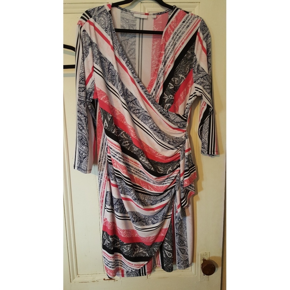 Paisley print wrap Dress