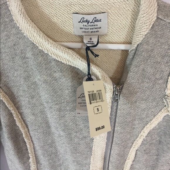 NWT Lucky Brand Raw Edge Jacket Blazer - Picture 3 of 4