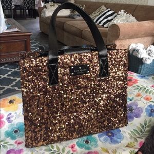 Kate Spade glamorous purse. Beautifulcopper brown.
