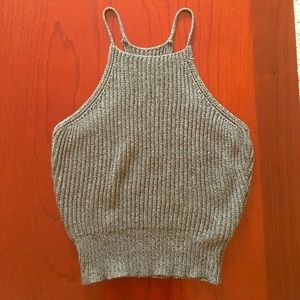 NWOT RARE Brandy Ribbed Sweater Knit Halter