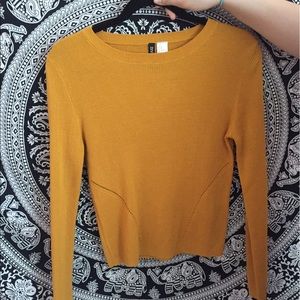 H&M mustard cropped sweater!!!