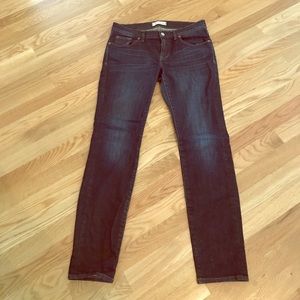 Madewell dark blue skinny jeans