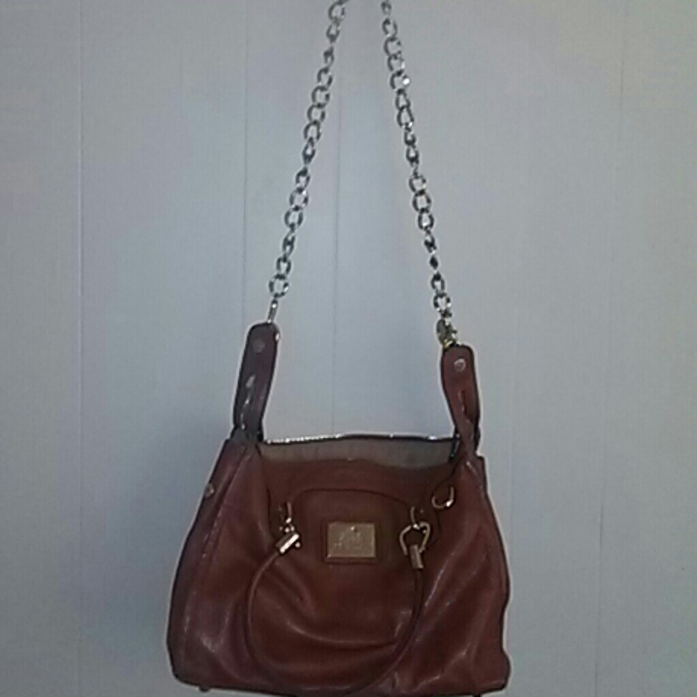 Rowallan brown leather shoulder bag