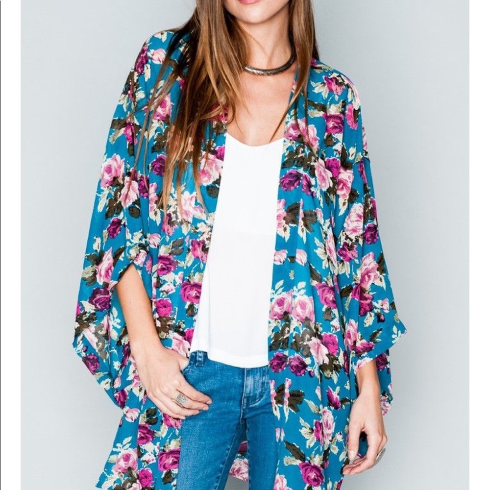 SMYMM Texas Kimono in Jade a Kiss - M