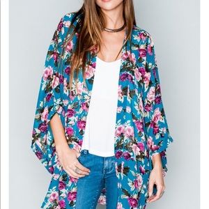 SMYMM Texas Kimono in Jade a Kiss - M
