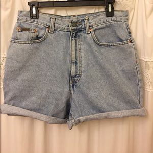 High Waisted Calvin Klein Jean Shorts "mom jeans"