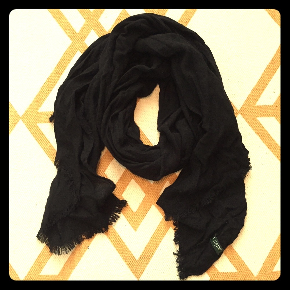 J. Crew Black Scarf