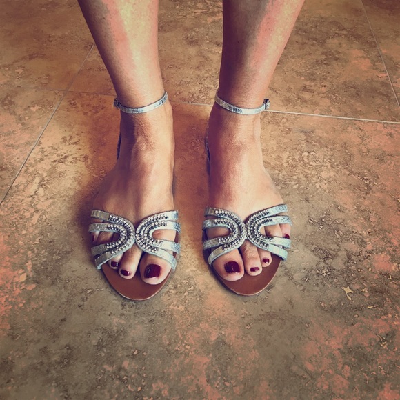 Badgley Mischka Shoes - Badgley Mischka Silver Sandals