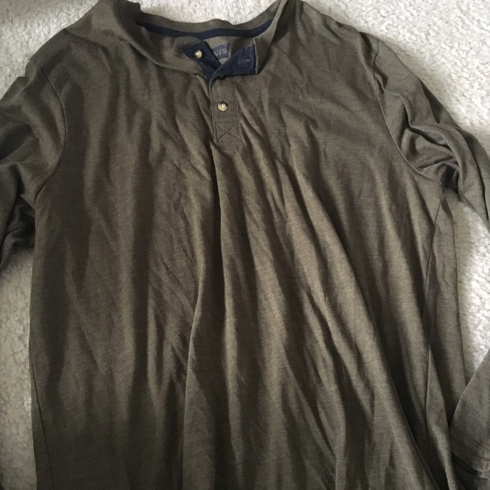 Men's Army Green Henley