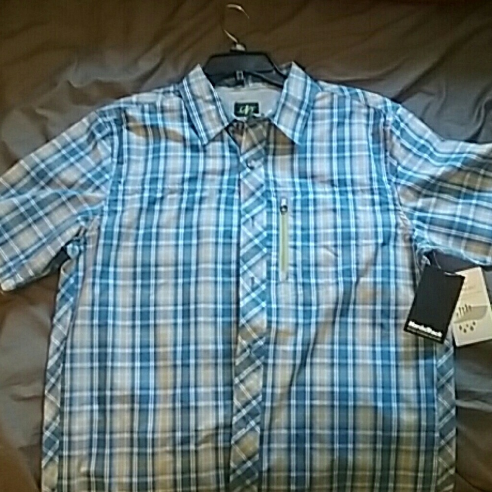 NordicTrack outdoors button down shirt.