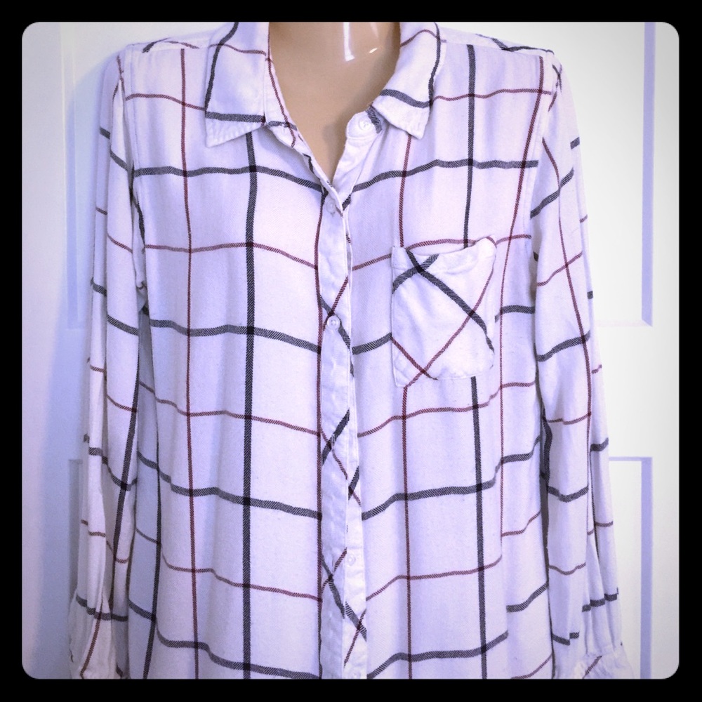 Plaid button down