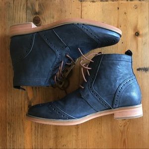 J. Shoes | "Olympias" Dress Blue Oxfords