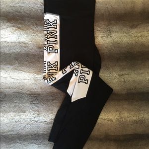 VS PINK ultimate leggings with mesh