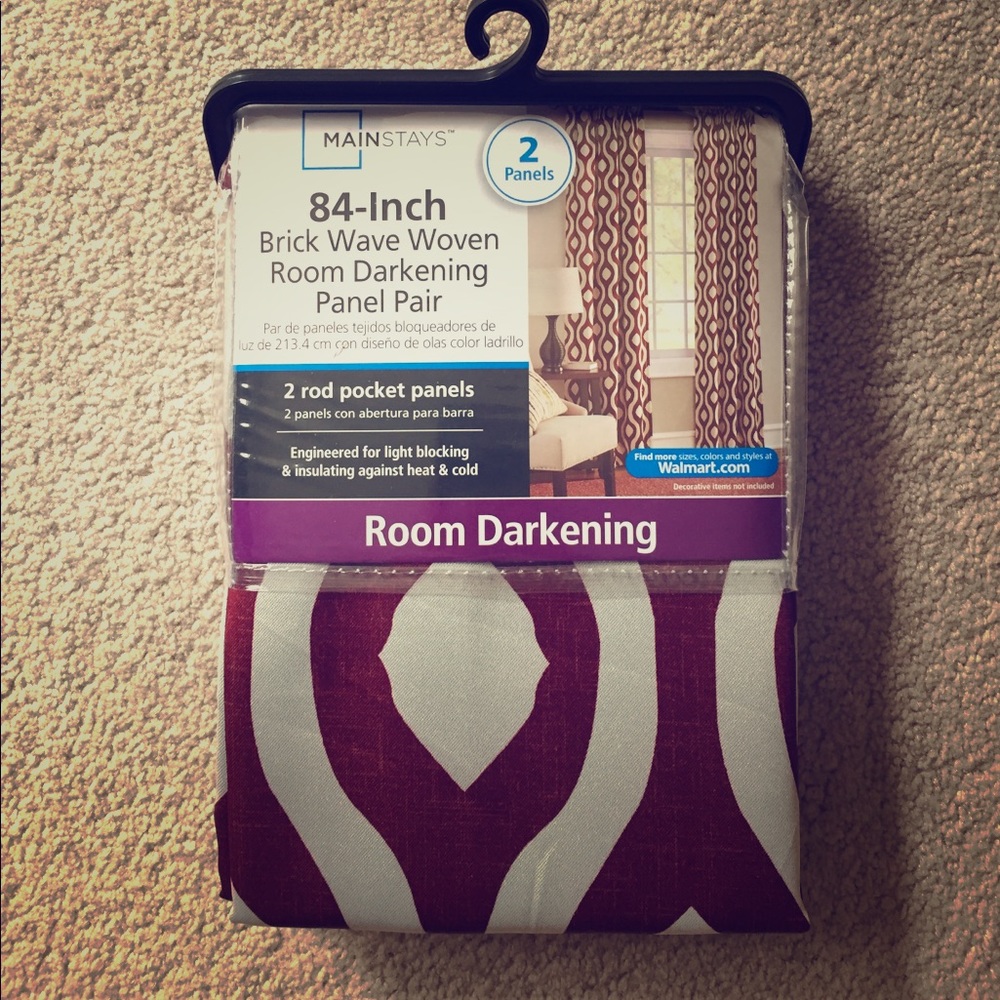 Mainstays Room Darkening Curtains