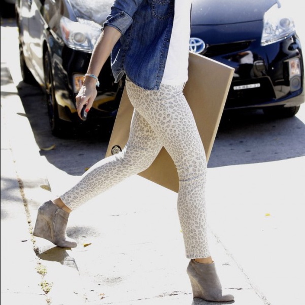 Lucky Brand Charlie Capri Leopard Print