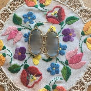 Kendra Scott Elle drop earring in slate and gold