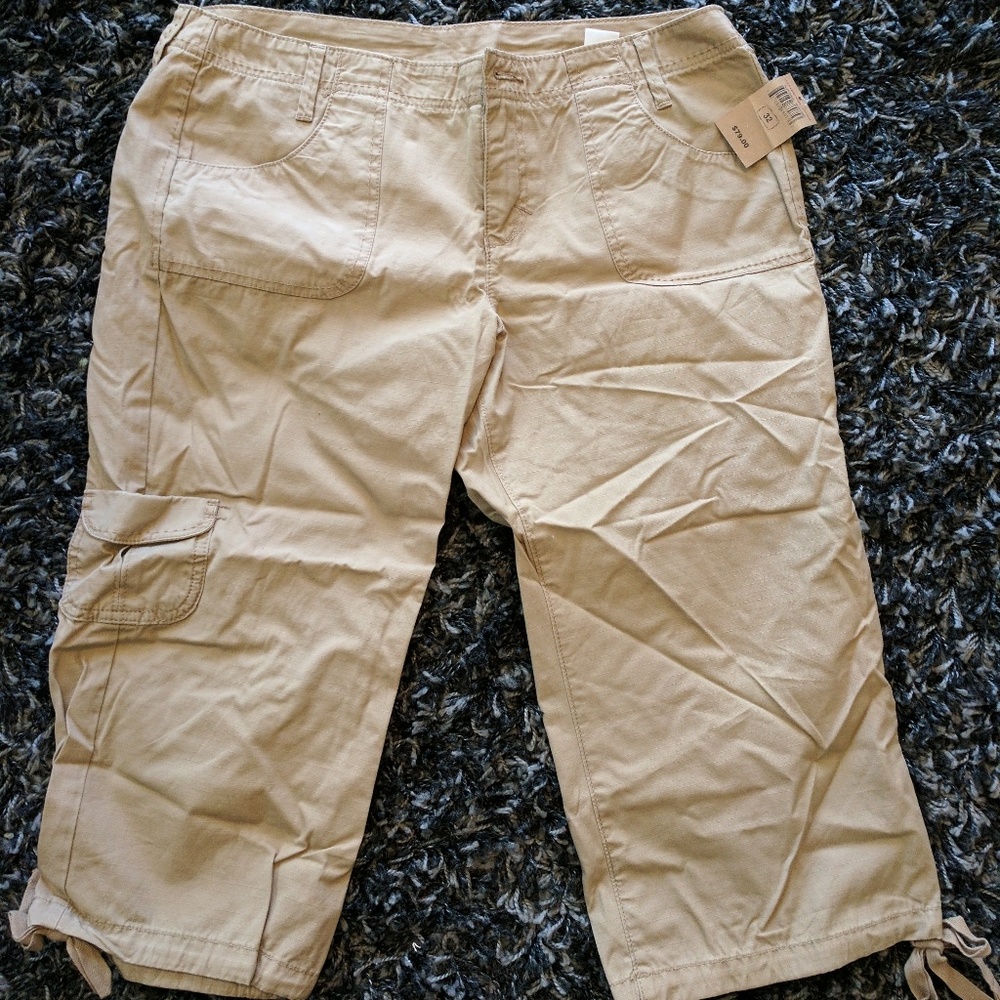 Lucky Brand Tan Cargo Capris