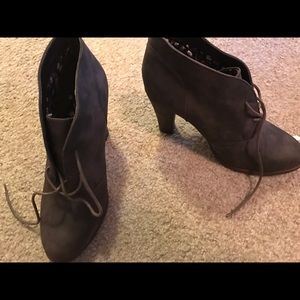 Dark gray booties