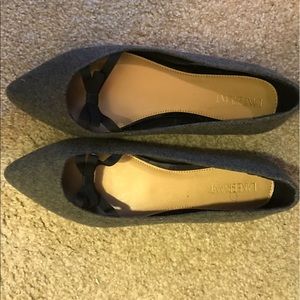 Gray and black flats - Size 12