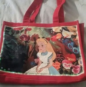 Disney  child tote red cloth w/Disney print