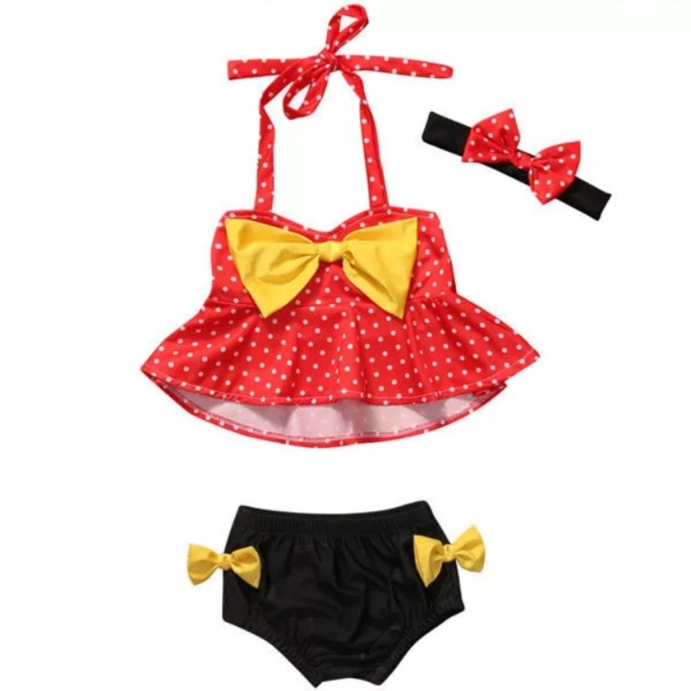Mickey 2 piece bikini w/ headband🎀🌸