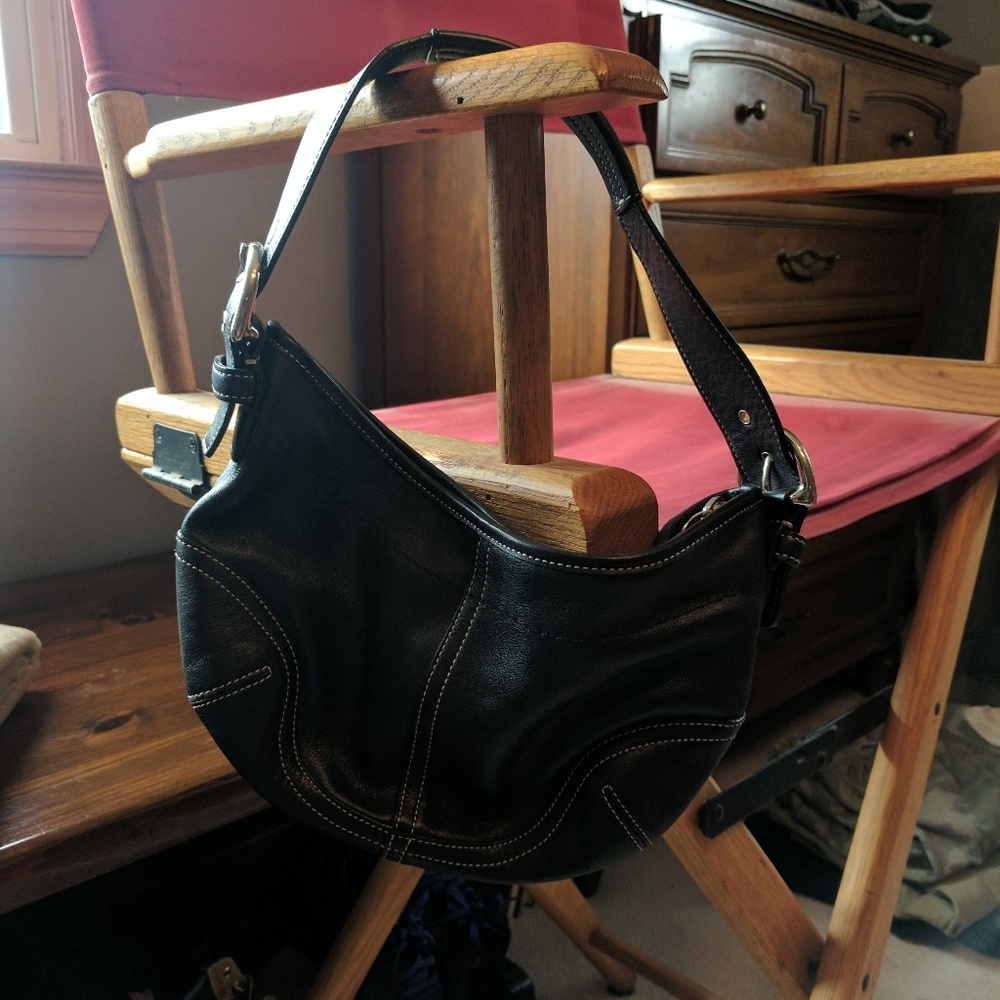 Coach Black Leather Bag