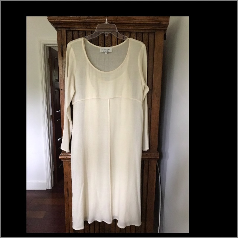 Sheer creme dress