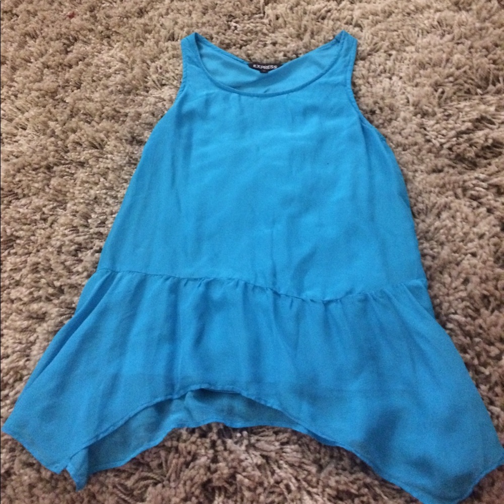 Flowy blue tank top
