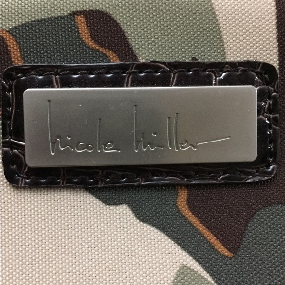 Nicole Miller army print carry-on bag - Picture 2 of 8