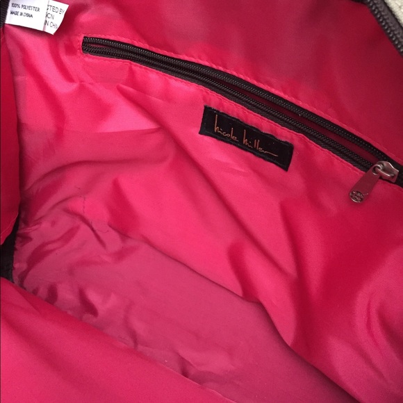 Nicole Miller army print carry-on bag - Picture 6 of 8