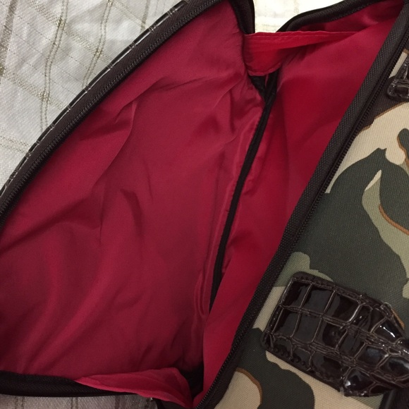 Nicole Miller army print carry-on bag - Picture 8 of 8