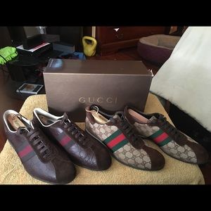 Men's "GUCCI"  Sneakers $600 for both pair!