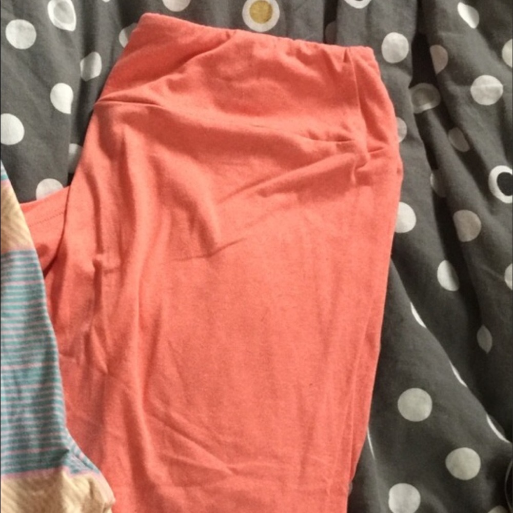 OS LLR leggings orange/peach color