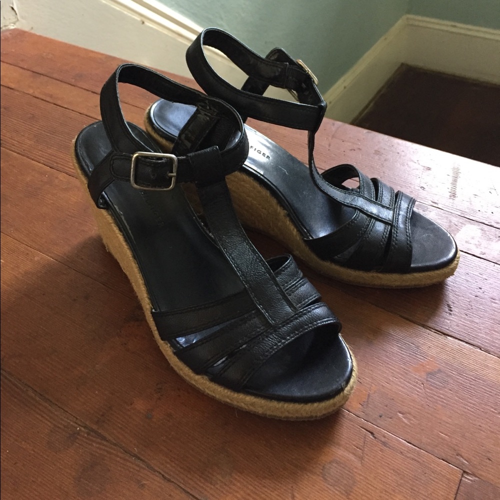 *SALE!!* Tommy Hilfiger T-Strap Wedge Sandals