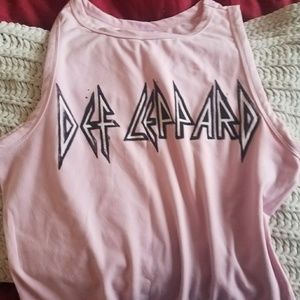Def  Leppard  pink body suit