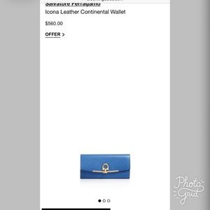 Salvatore Ferragamo Navy Blue Wallet