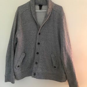 Large H&M Heather Gray Shawl-collared Cardigan.