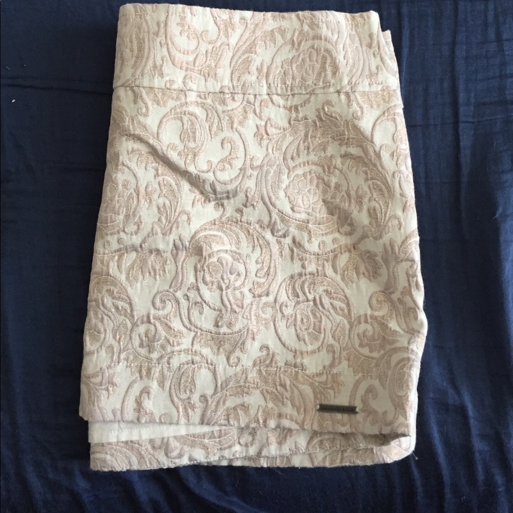 Beige mini skirt