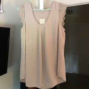 Tan blouse